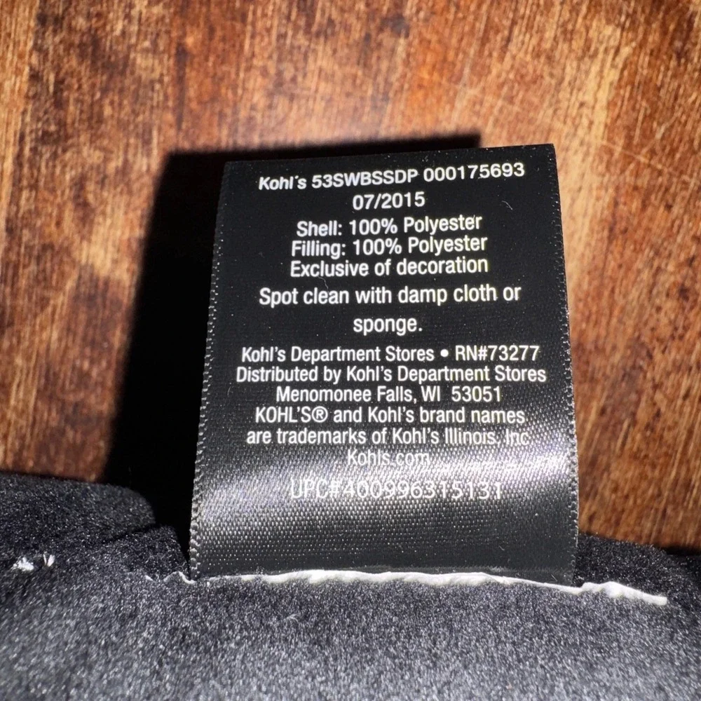 STAR WARS A COLLECTION‎ FOR KOHL'S KYLO REN THROW PILLOW NEW WITH TAGS